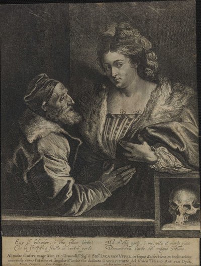 Titian and His Mistress by Anthony van Dyck